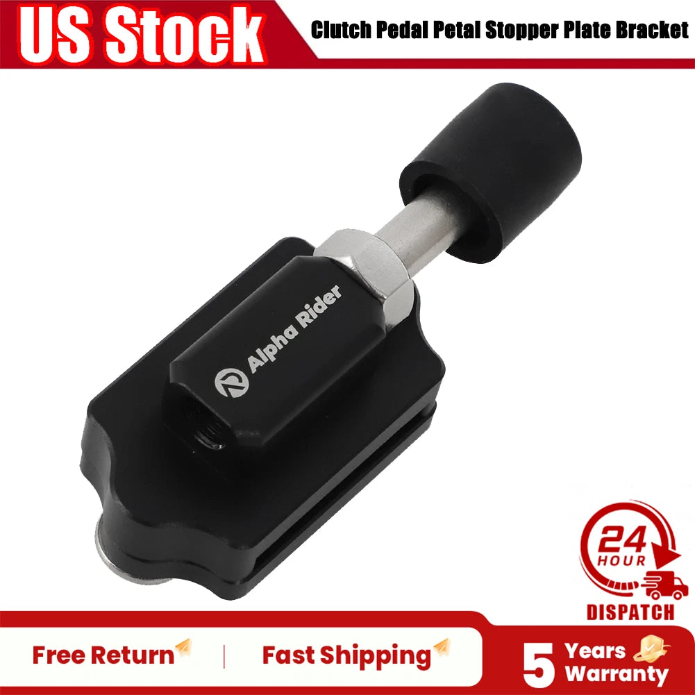 Adjustable Billet Clutch Pedal Stopper Plate for Universal Fit