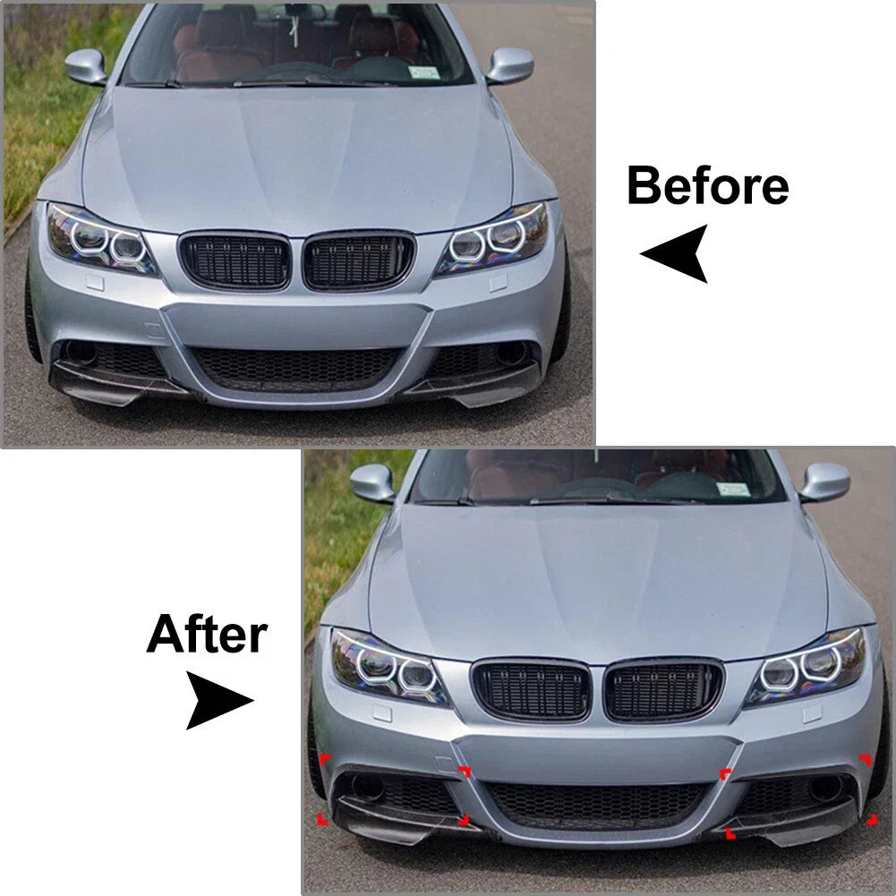 Fog Light Splitter Lip Cover for BMW 3 Series E90 E91 LCI M Sport (2009–2012)