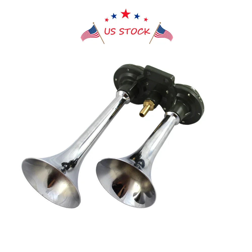 Dual Trumpet Air Horn for Car Truck (12V)