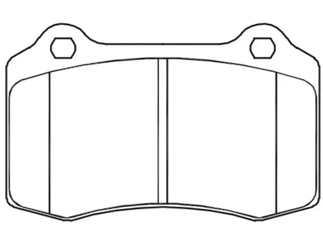 Rear Brake Pad Set for Jaguar XJR (2002–2003) JV328RX