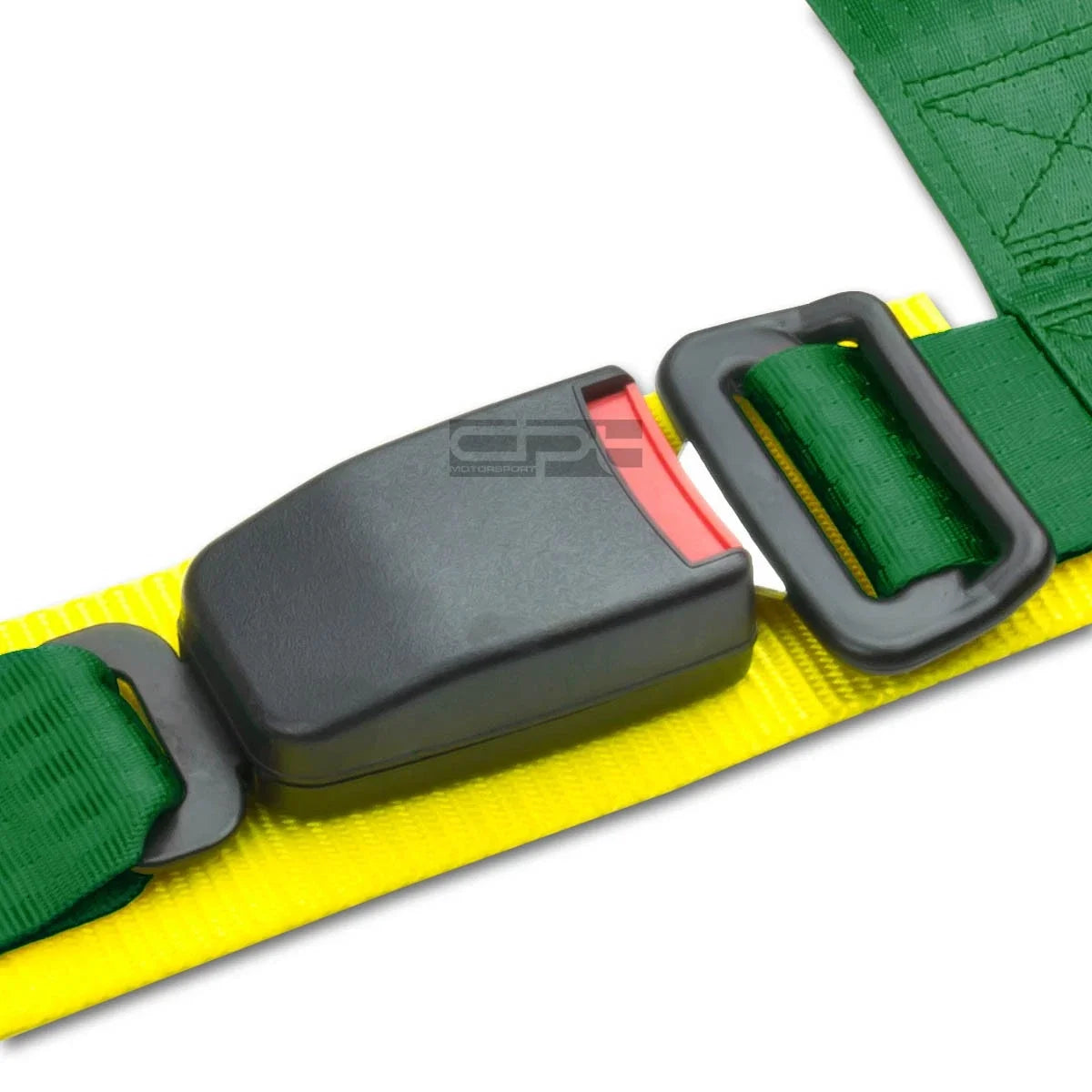 Set of 4 2" Green Nylon Strap Harness Safety Adjustable Buckle Racing Seat Belt