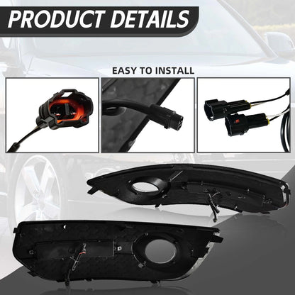 LED Fog Light Bezel Cover Lamp for Audi Q5 (2009–2012)