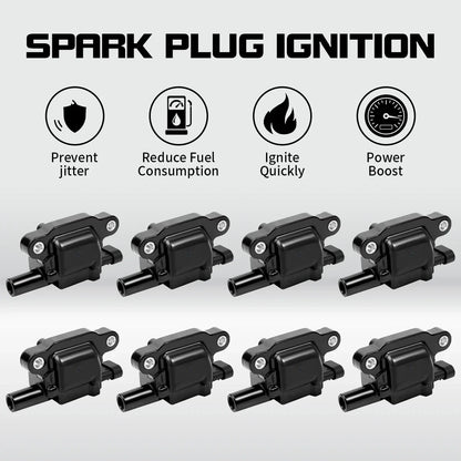 8X Ignition Coil Pack for Chevrolet Suburban 1500/2500, Tahoe (2007–2013) UF413