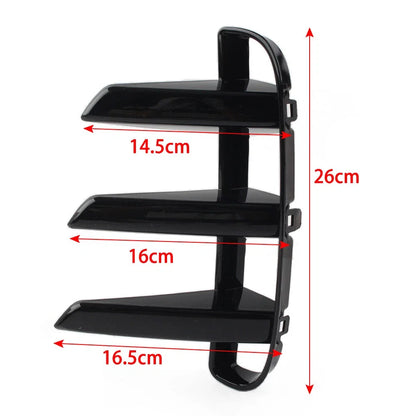 Glossy Black Front Bumper Grille Air Vent Cover for Land Rover Discovery 5 (2021–2022)