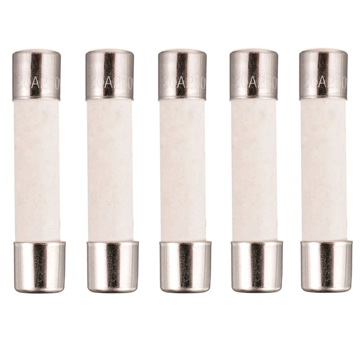 5X Microwave Fuse 20A Ceramic Slow-Blow 250V for Automotive Use