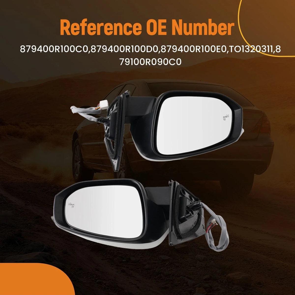 Side Mirror for Toyota RAV4 (2013–2014) 879400R100B1 BSM Heated