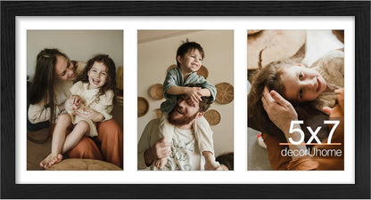 8x16 Picture Frames Collage for 5x7 Photos (Display 3Pcs with Mat)