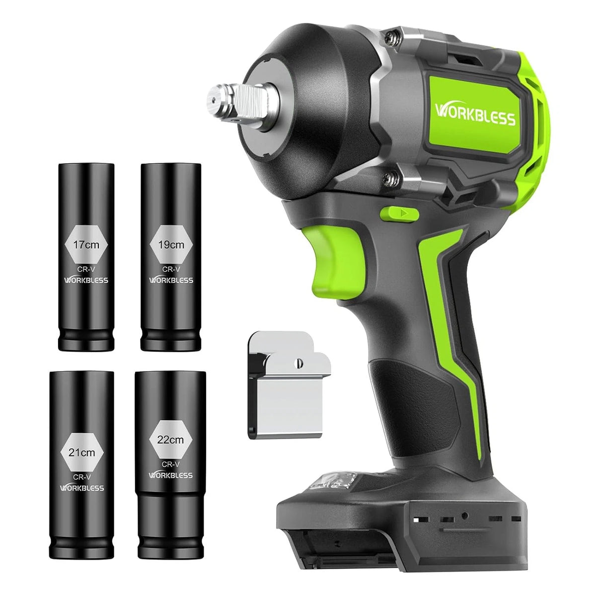850Nm Cordless Impact Wrench for Makita 18V Battery (Brushless, 1/2")