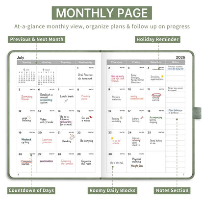Pocket Calendar for A6 (2026–2027)