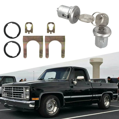 Door Lock Cylinder with Keys for Chevy Truck C10 C20 C30 1500 SUV (PY)
