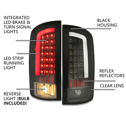 LED Tail Lights for Dodge Ram 1500 2500 3500 (2002–2006)