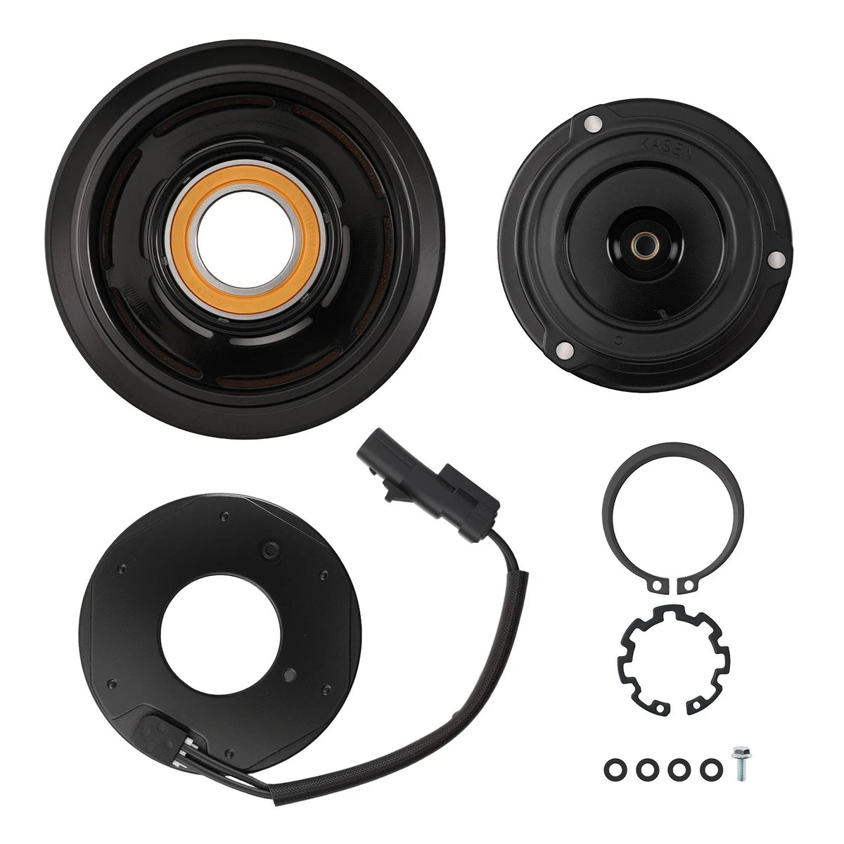 AC Compressor Clutch Kit Pulley Coil Plate for Dodge Ram 2500 3500 (2010–2024)