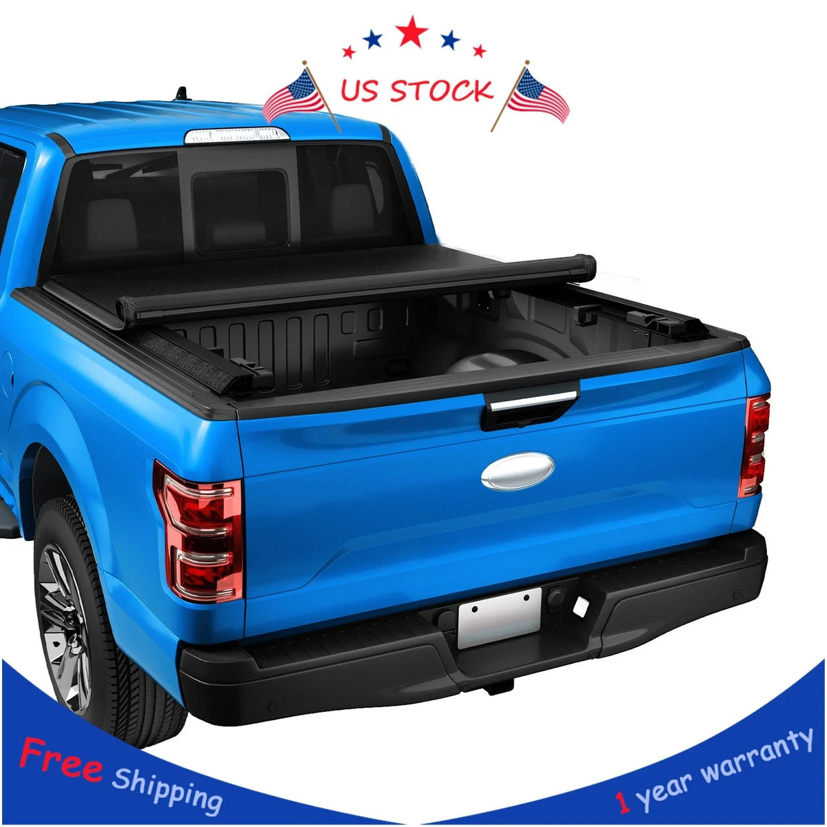 Soft Roll-Up Tonneau Cover for Ford Ranger (2019–2024) 5FT Truck Bed
