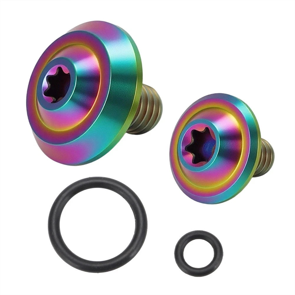 2X Titanium Coolant Bleeder Screws for Alfa Romeo Giulia/Stelvio