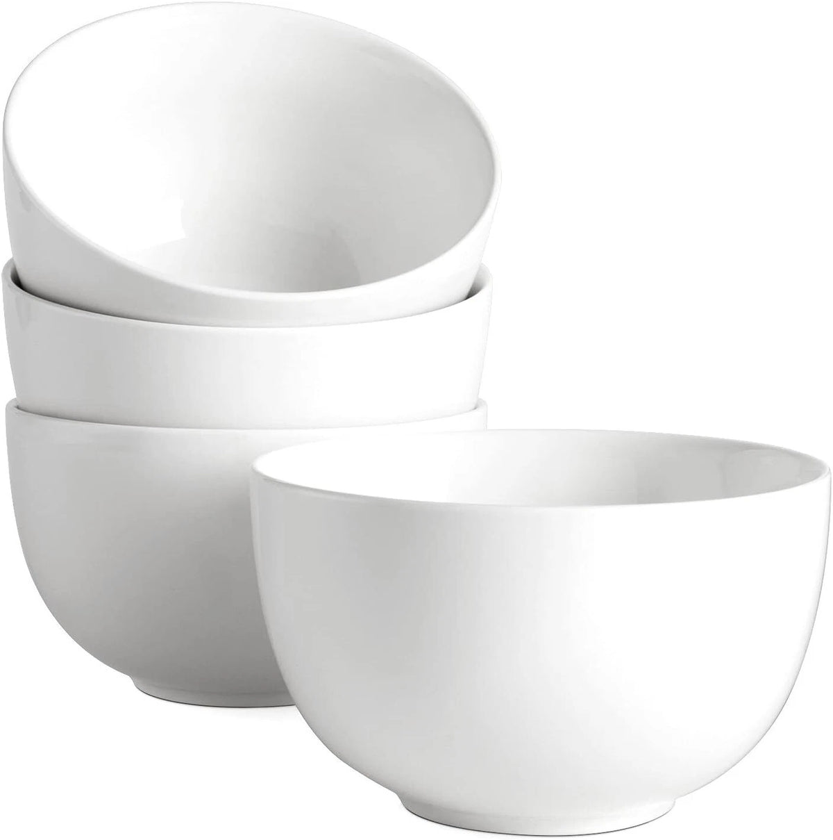 Set of 4 Deep Soup & Cereal Bowls - 30 Ounces for Kitchen