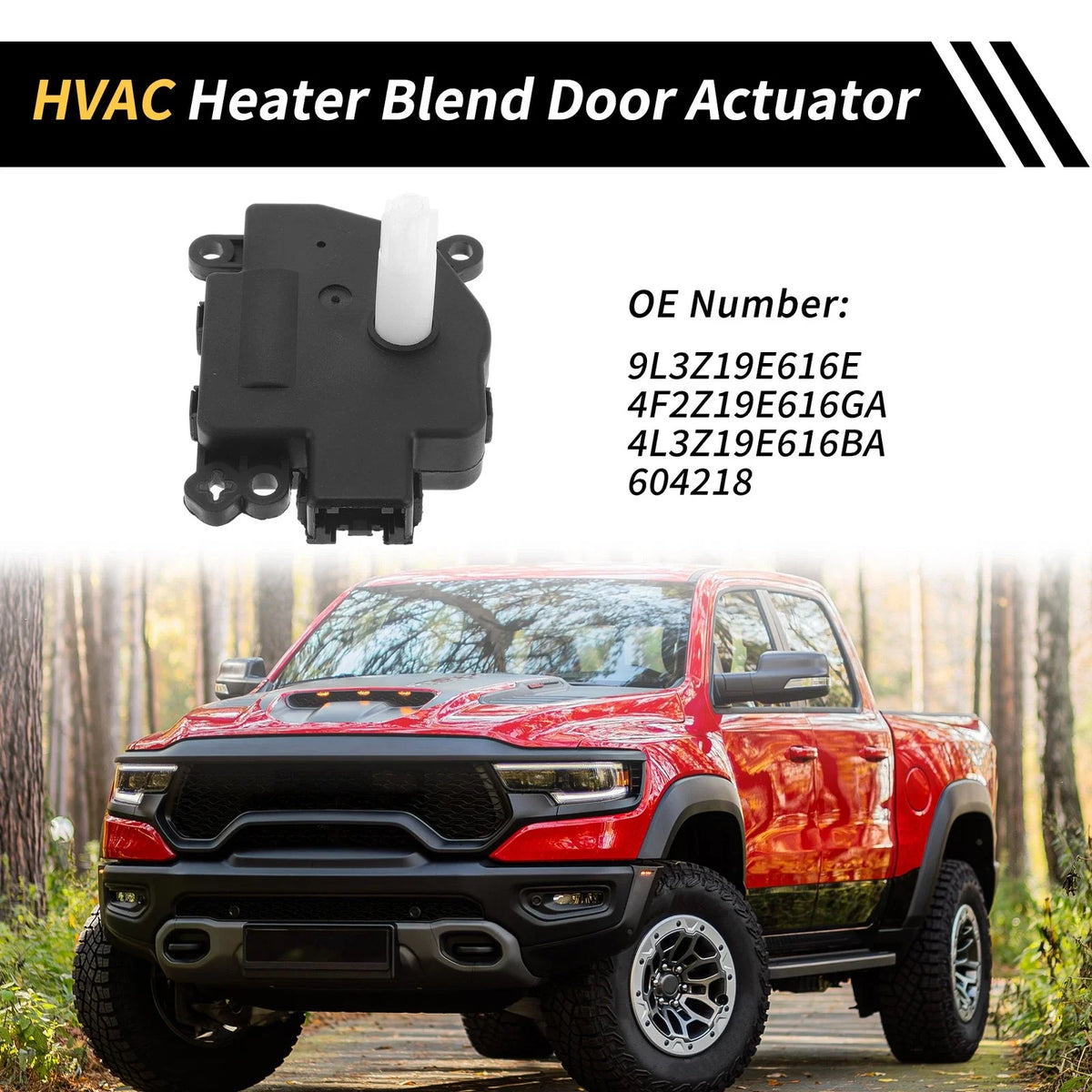 HVAC Heater Blend Door Actuator for Ford F-150 (2004–2008) No. 9L3Z19E616E