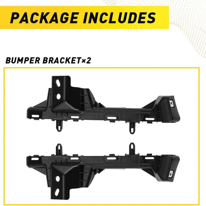 Set of 2 Front Bumper Retainer Brackets for Chevrolet Equinox (2018–2022)