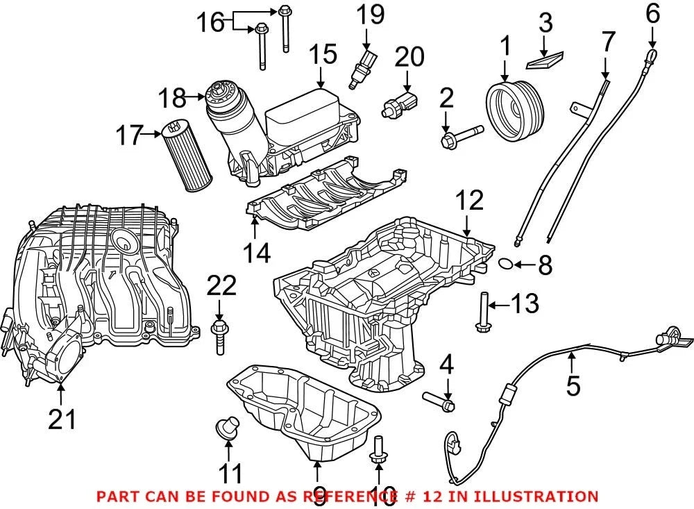 OEM Upper Engine Oil Pan for Chrysler 300, Challenger, Charger (2011–2023)