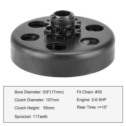 Centrifugal Go Kart Clutch 5/8" Bore 11T for #35 Chain (2.8HP Engines)