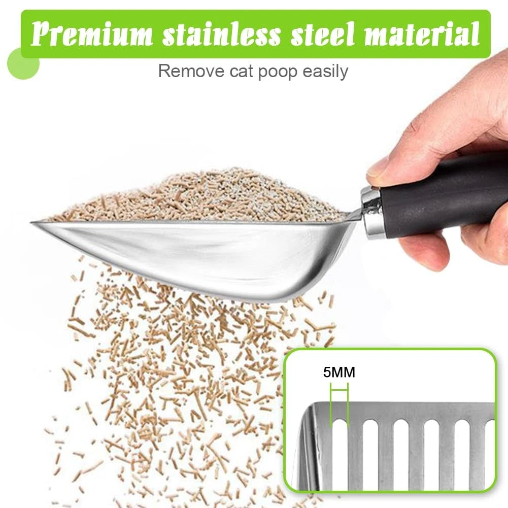 Stainless Steel Cat Litter Scoop for Apidgrowth (M)