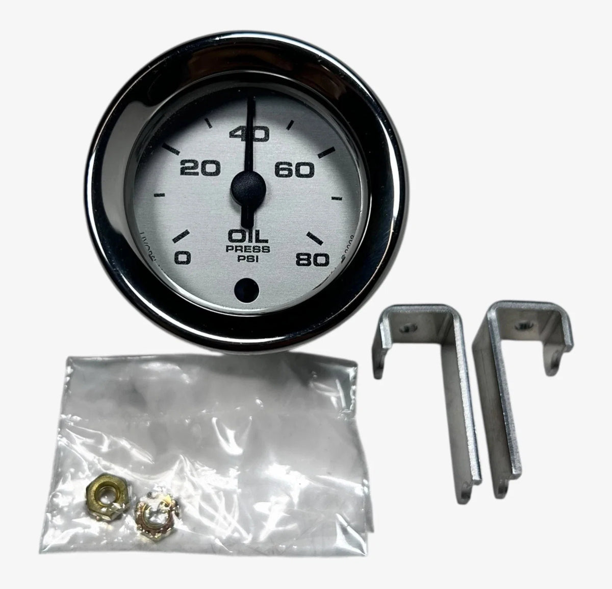 Oil Pressure Meter Gauge 2'' 0-80 Psi for Marine (961012)