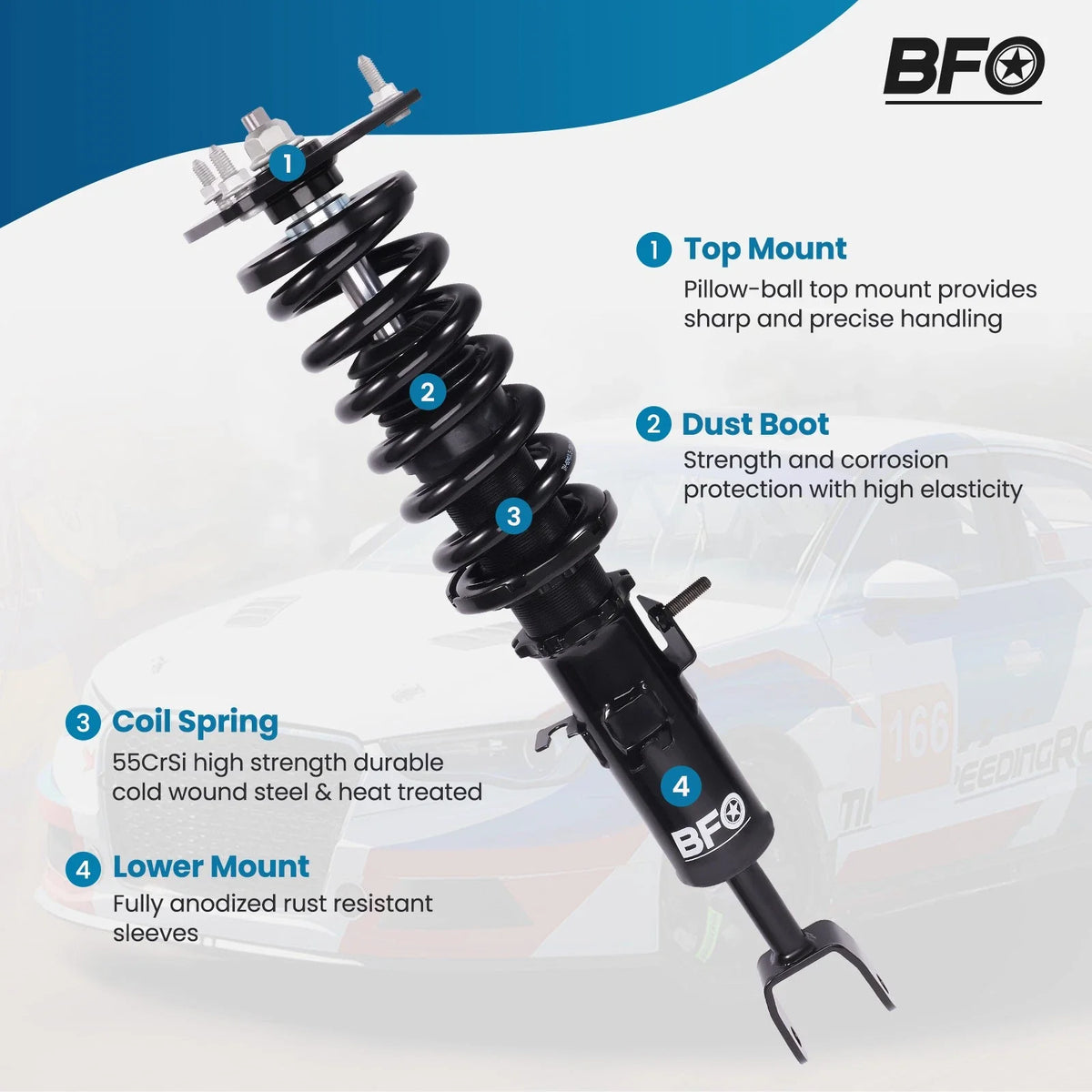 Coilover Lowering Kit for Nissan 350Z / Infiniti G35 (2003–2009) RWD