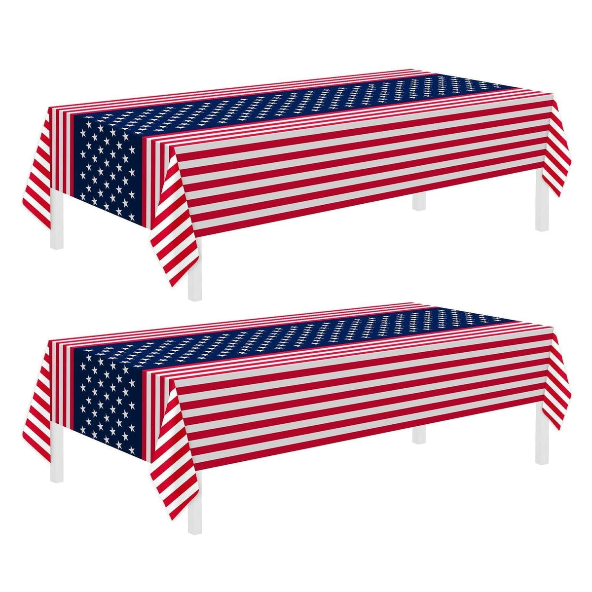 2 Pack Tablecloths for Patriotic 250th Anniversary USA