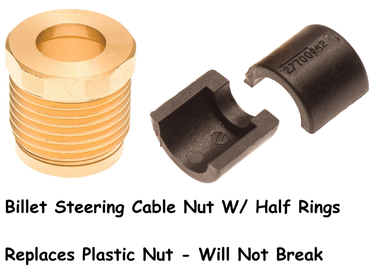 Billet Steering Cable Lock Nut & Half Rings for Sea Doo GTX GTI GTS RXP RXT XP (112-15-527-K)