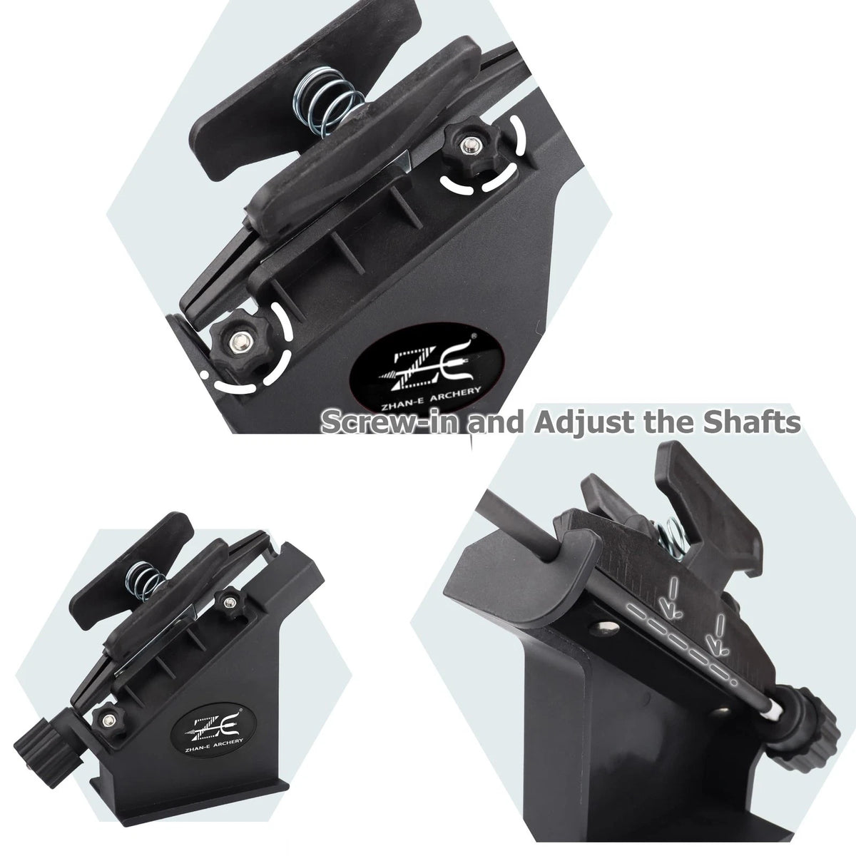 Arrow Fletching Jig for Archery (Straight, Black)