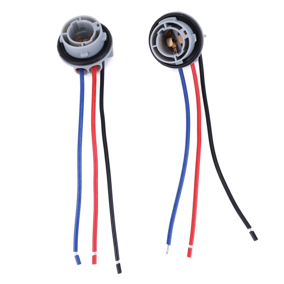 2X 1157 LED Pig Tail Plug Stop Brake Turn Light Bulb Socket Harness