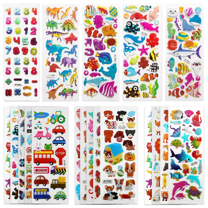 3D Stickers for Kids & Toddlers (500+ Puffy Medium, Color2)