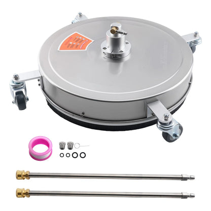 20 Inch Surface Cleaner for Pressure Washer 4200PSI with 2 Extension Wands