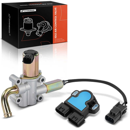2X Idle Air Control Valve & Throttle Position Sensor for Nissan (237811W600, 237814S100, AC284)