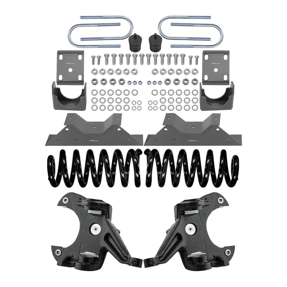 4" / 6" Lowering Kit with 1" Rotors & Coil Springs for Chevy GMC C10 C15 (1973–1987)