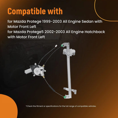 Power Window Lift Regulator w/ Motor for Mazda Protege (1999–2003) Front Driver Side
