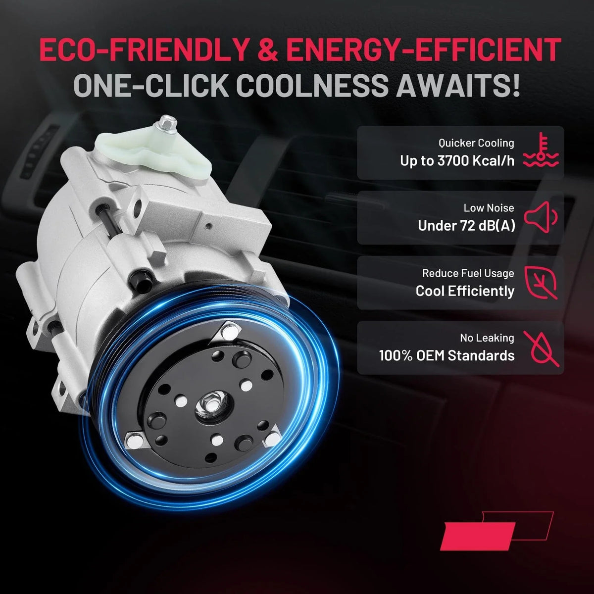 A/C Compressor for Ford Focus (2005–2007) & Mercedes C300 (2015–2020)