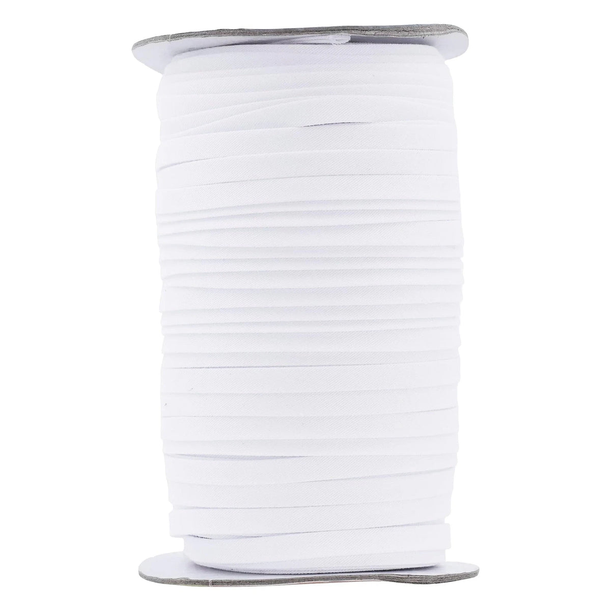 1/4 Inch Double Fold White Ribbon for Crafting (55 Yards)