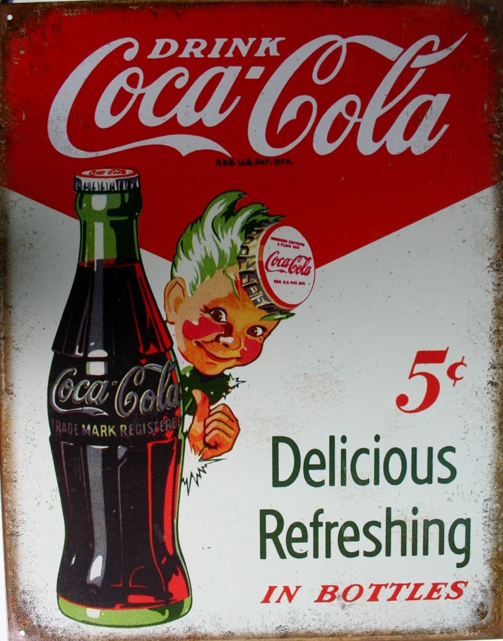 Coca Cola Vintage Replica Tin Metal Sign 2168