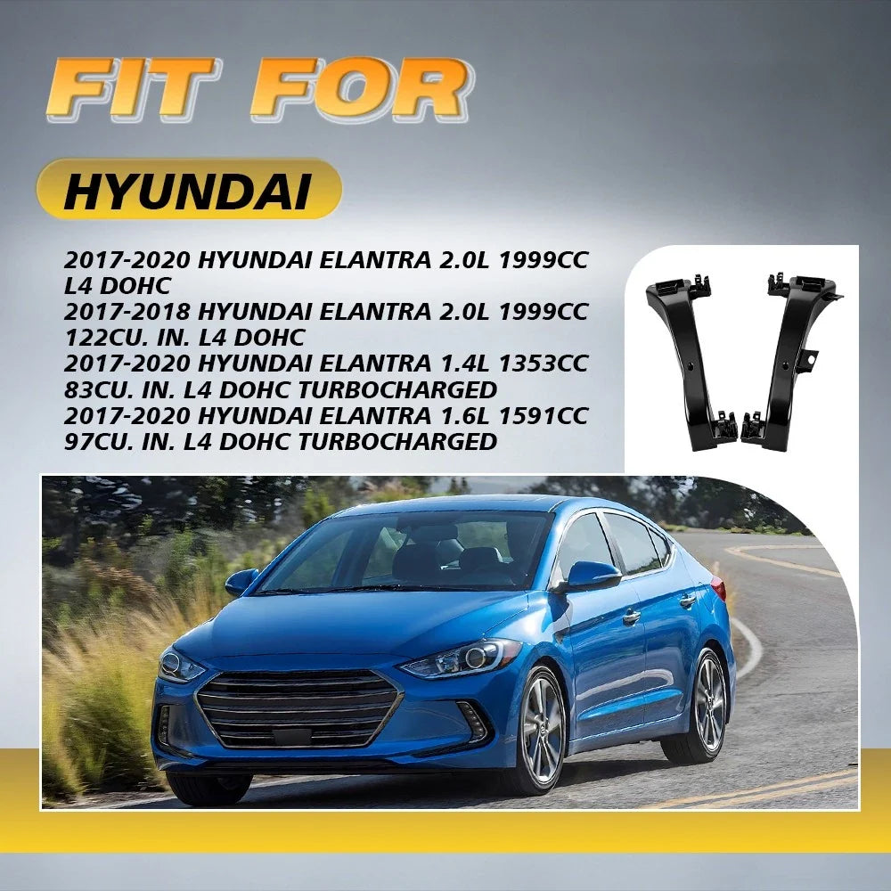 Front Headlamp Mount Brackets for Hyundai Elantra Turbo (2017–2020)