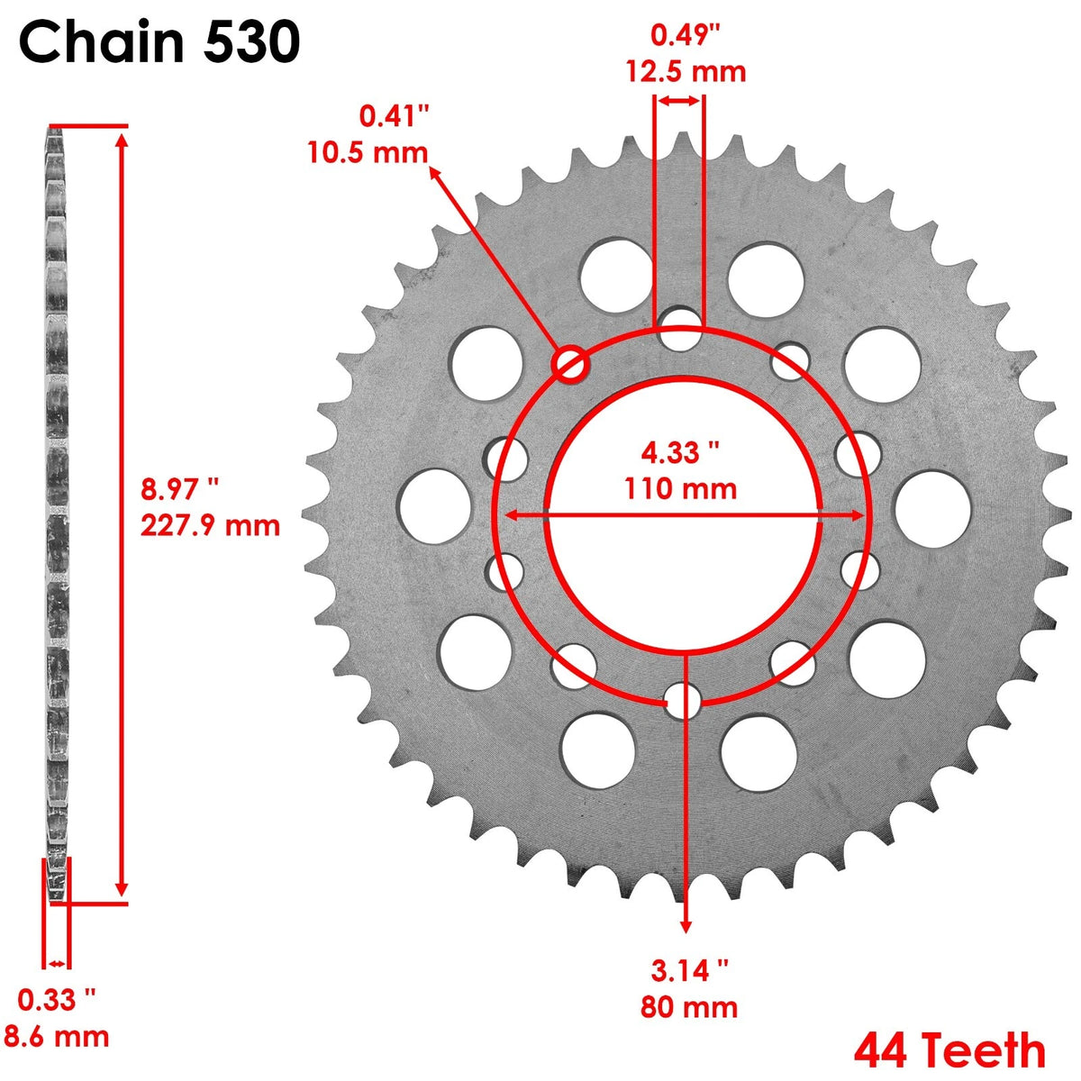 Celox Drive Chain & Sprockets Kit for Honda CBR600F Hurricane (1987–1990) EG1608CH184XO