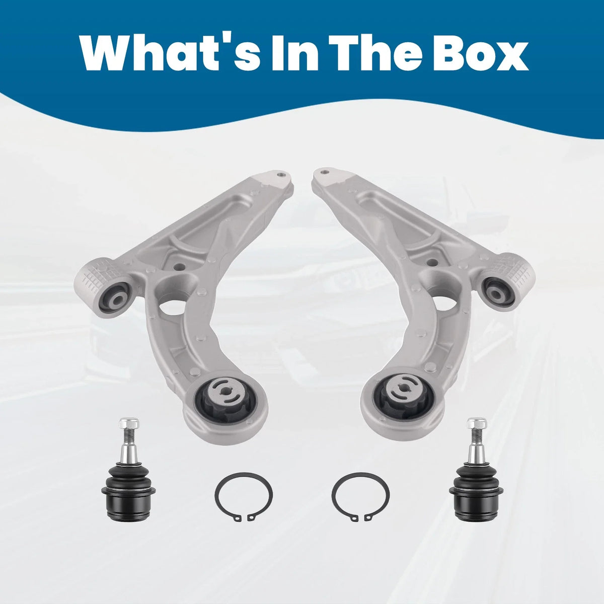 Set of 2 Lower Control Arms Ball Joints Kit for Jeep Cherokee (2014–2018)