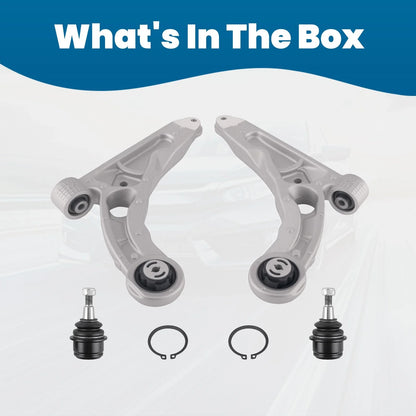 Set of 2 Lower Control Arms Ball Joints Kit for Jeep Cherokee (2014–2018)