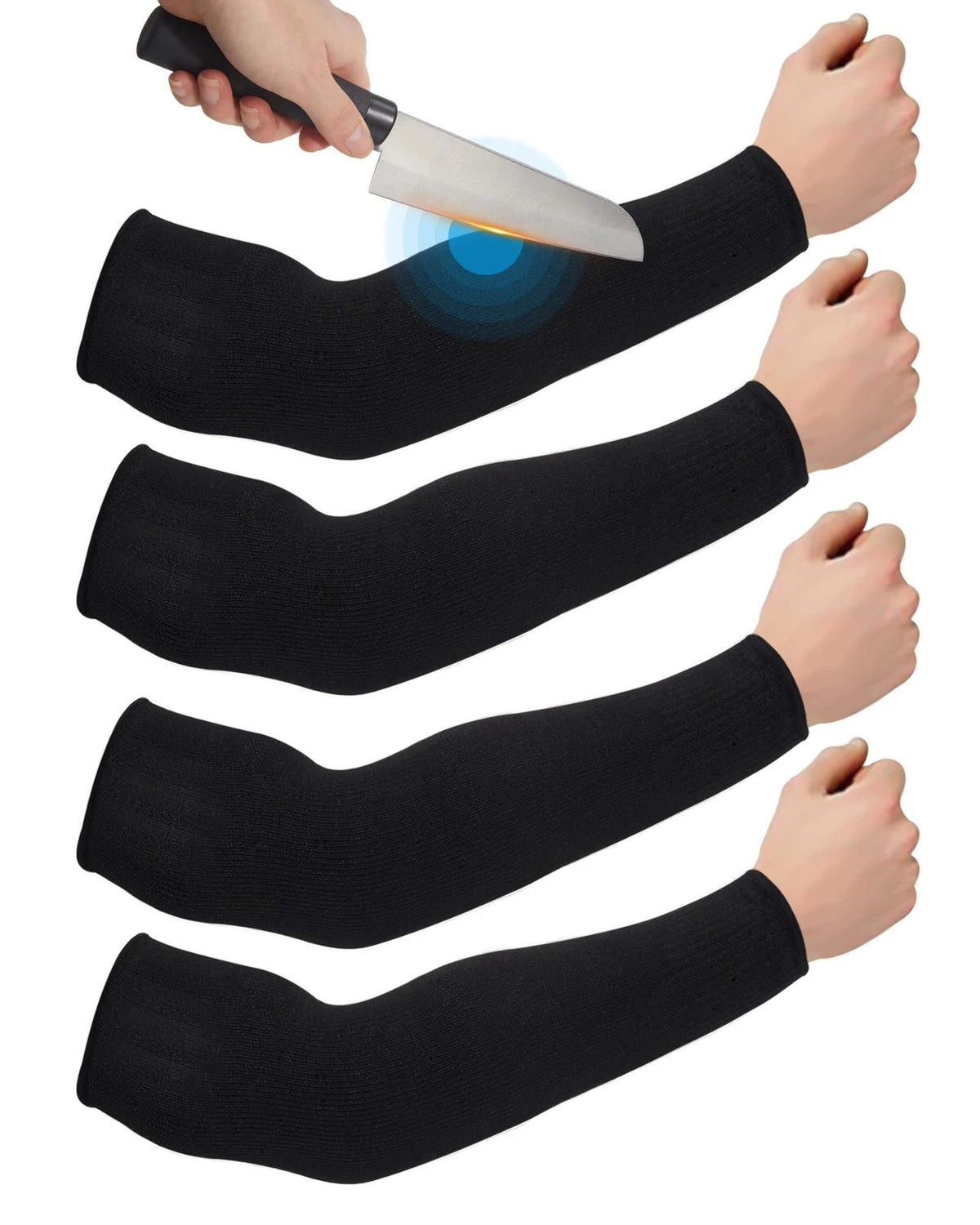 2X Arm Sleeves for Thin Skin Protection - Black