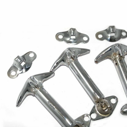 Set of 4 Chrome Bonnet Hood Clip Latches for Jeep Wrangler