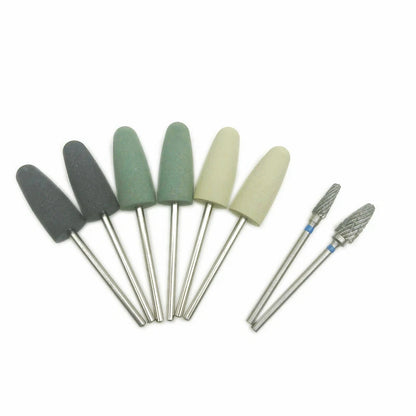 8pcs Acrylic Grinding Polishing Burr Holder for Rotary Polisher