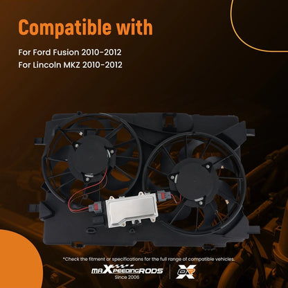 Dual Cooling Fan for Lincoln MKZ (2010–2012) 9E5Z8C607C 674-00980 FO3115181