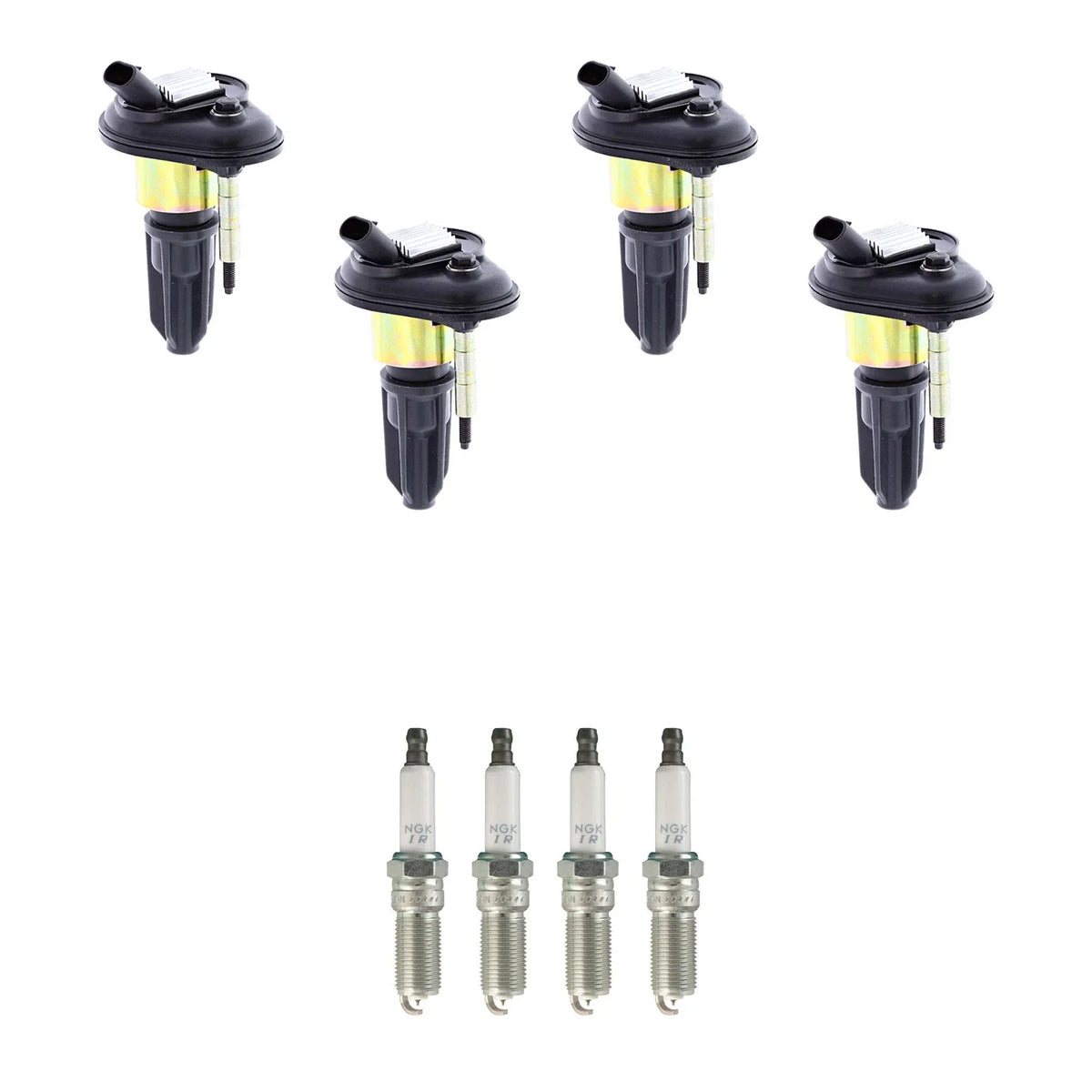 Set of 4 Ignition Coils & NGK Iridium Spark Plugs for Canyon Colorado (2004–2012)