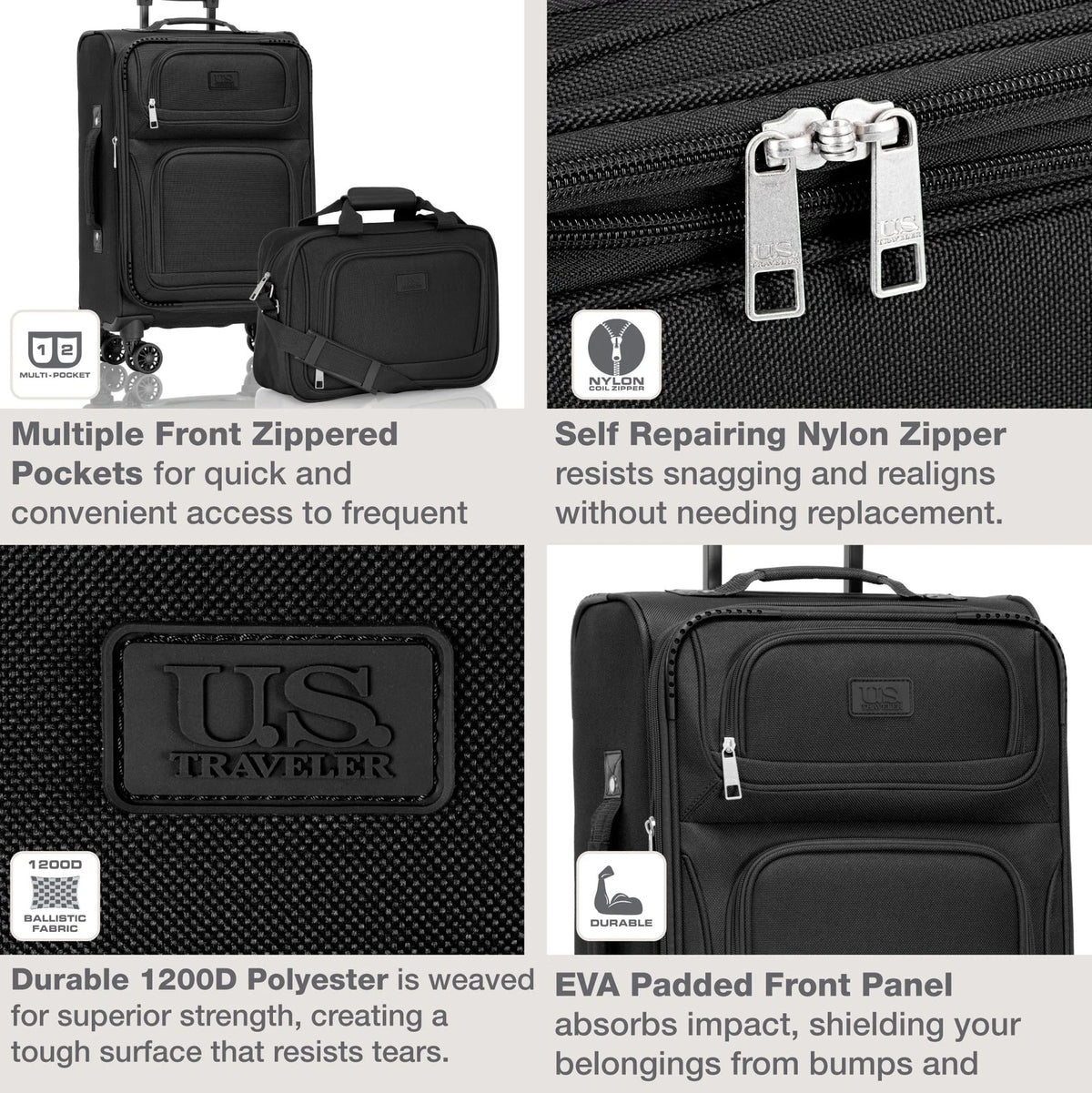 22" Rolling Carry-on for U.S. Traveler Rio (No Known Part Numbers)