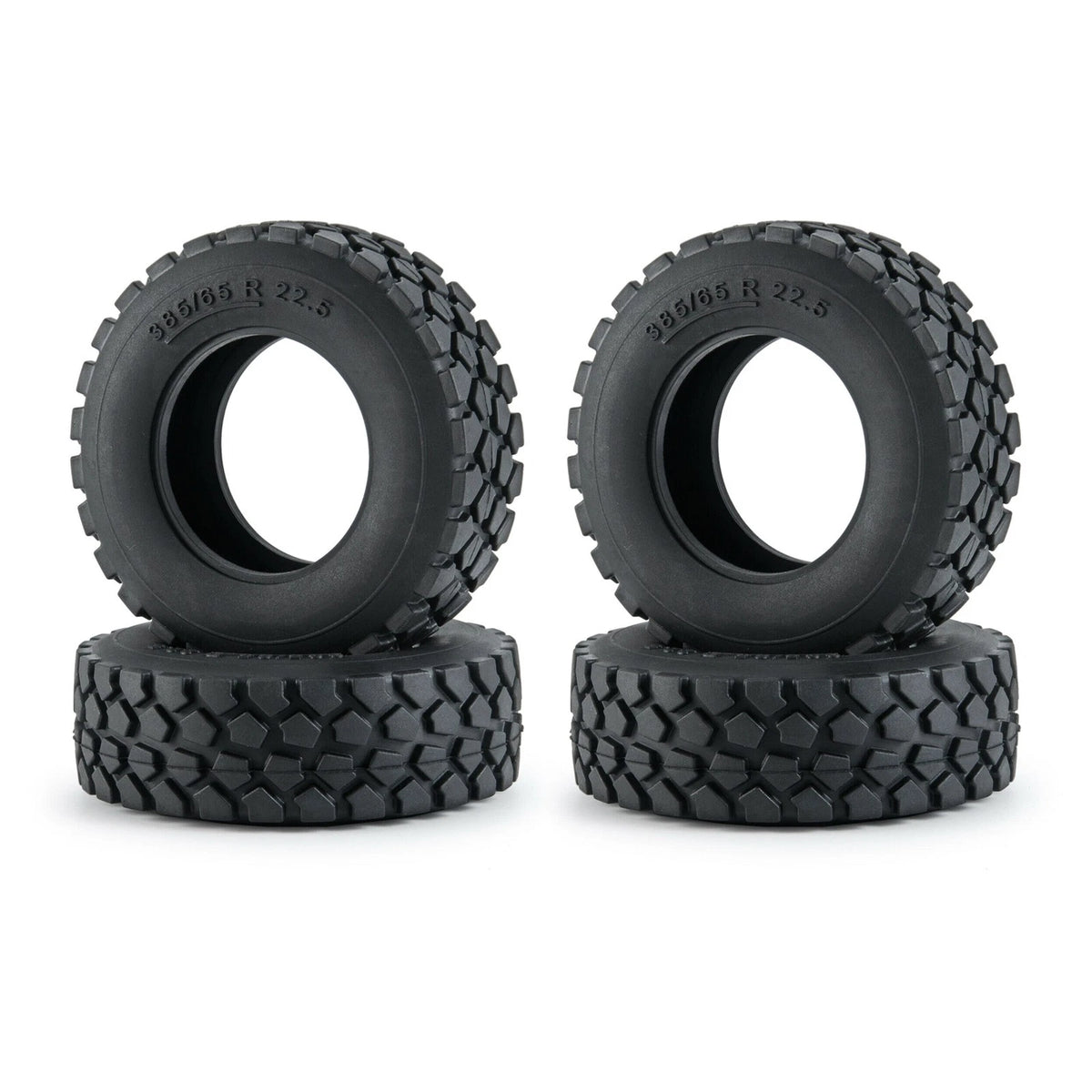 Set of 4 Rubber Tires for Tamiya 1/14 RC Tractor Truck