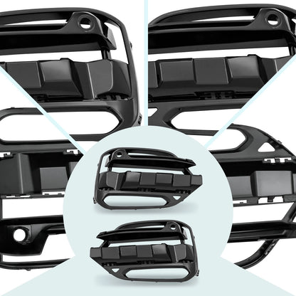 Set of 2 Fog Light Covers for BMW X3 (2018–2021) Black
